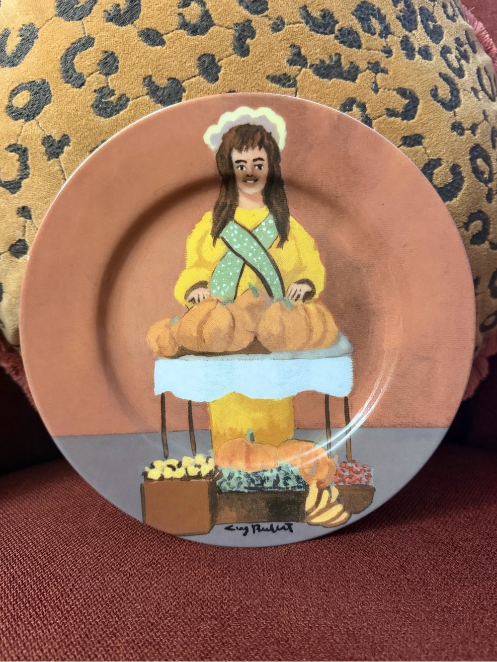 Williams Sonoma Marché Aux Fleurs Guy Buffet La Citrouille Dame Plate 7.75”